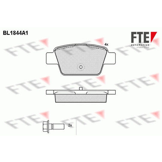 BL1844A1 - Brake Pad Set, disc brake 