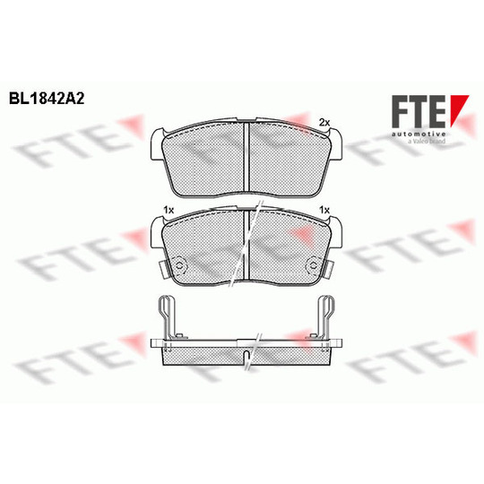 BL1842A2 - Brake Pad Set, disc brake 
