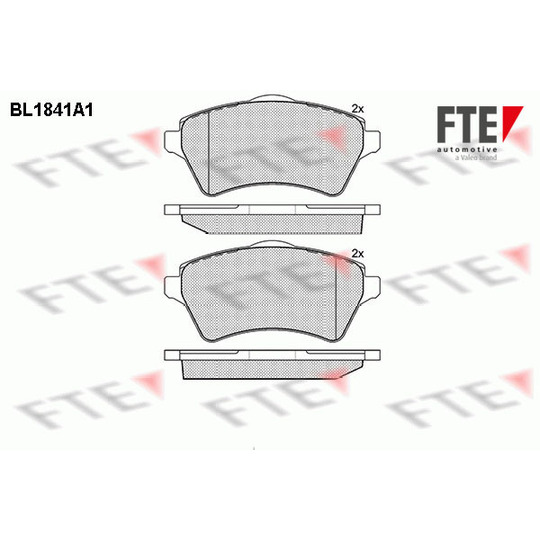 BL1841A1 - Brake Pad Set, disc brake 
