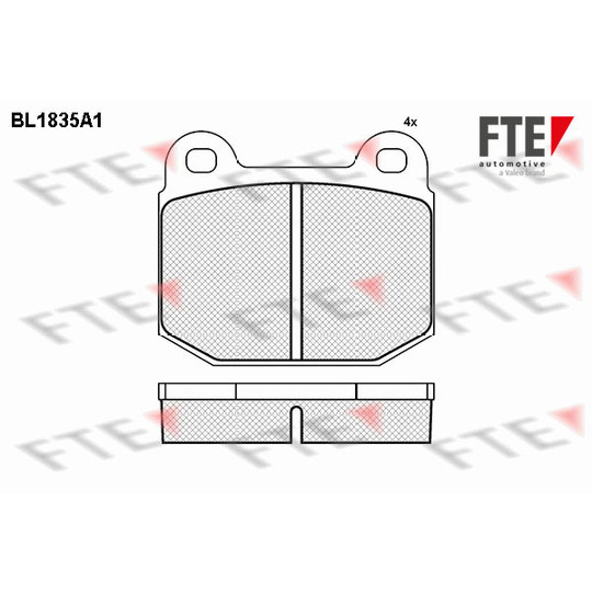 BL1835A1 - Brake Pad Set, disc brake 