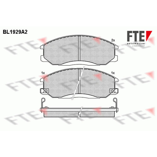 BL1929A2 - Brake Pad Set, disc brake 