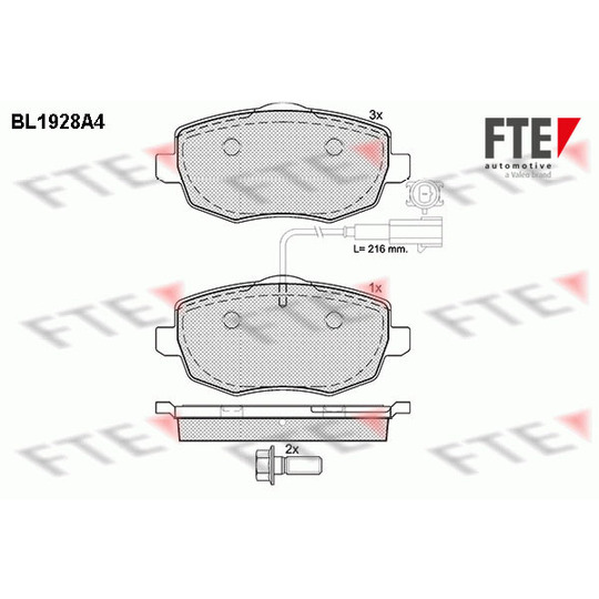 BL1928A4 - Brake Pad Set, disc brake 