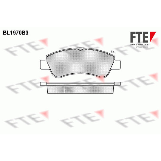 BL1970B3 - Brake Pad Set, disc brake 