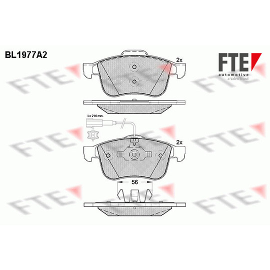 BL1977A2 - Brake Pad Set, disc brake 