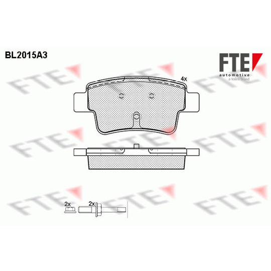 BL2015A3 - Brake Pad Set, disc brake 