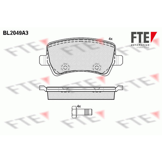 BL2049A3 - Brake Pad Set, disc brake 