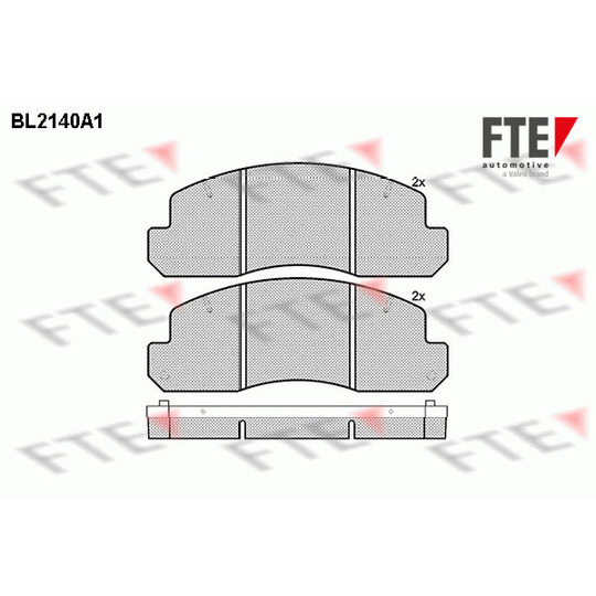 BL2140A1 - Brake Pad Set, disc brake 