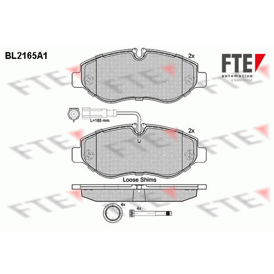 BL2165A1 - Brake Pad Set, disc brake 