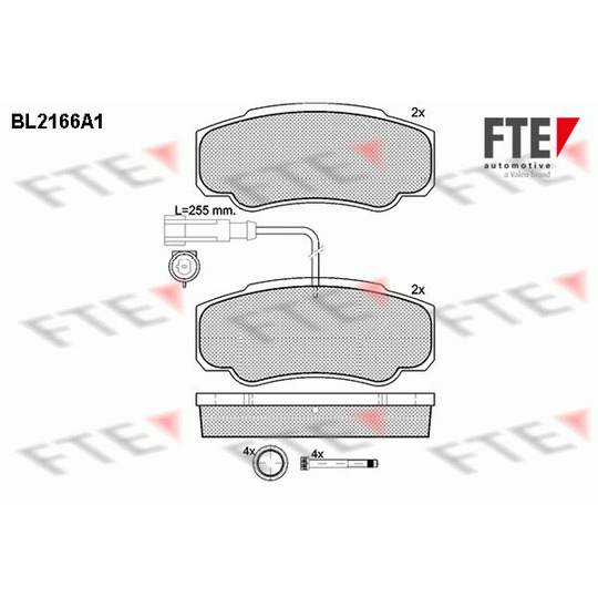 BL2166A1 - Brake Pad Set, disc brake 
