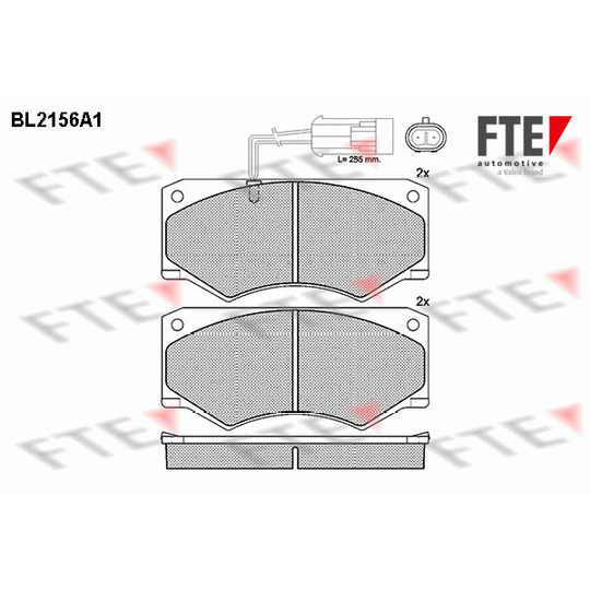 BL2156A1 - Brake Pad Set, disc brake 