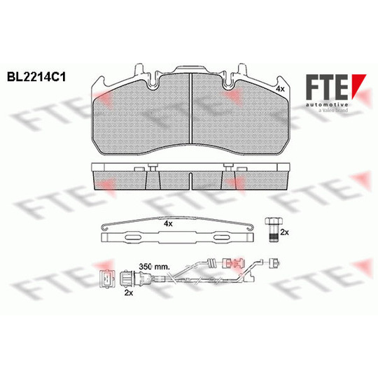 BL2214C1 - Brake Pad Set, disc brake 