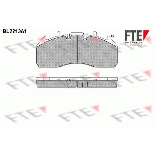 BL2213A1 - Brake Pad Set, disc brake 