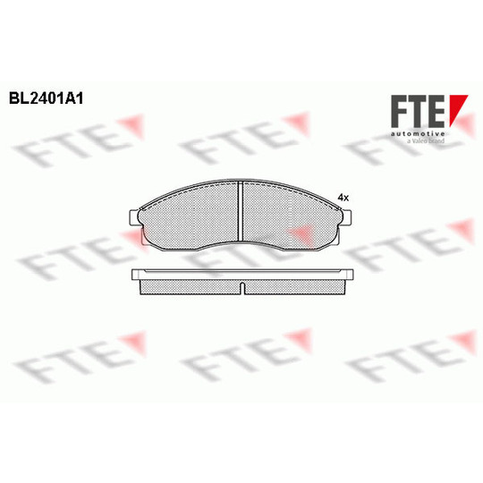 BL2401A1 - Brake Pad Set, disc brake 