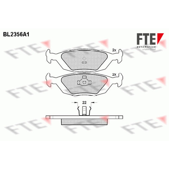 BL2356A1 - Brake Pad Set, disc brake 