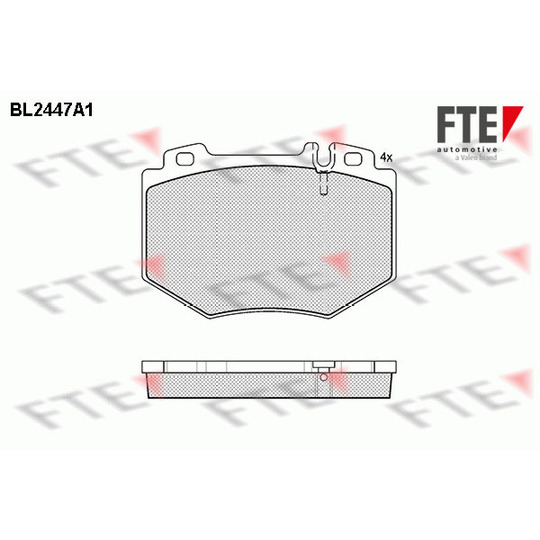 BL2447A1 - Brake Pad Set, disc brake 