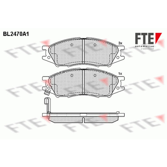 BL2470A1 - Brake Pad Set, disc brake 