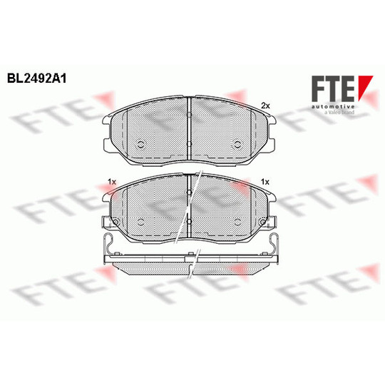 BL2492A1 - Brake Pad Set, disc brake 