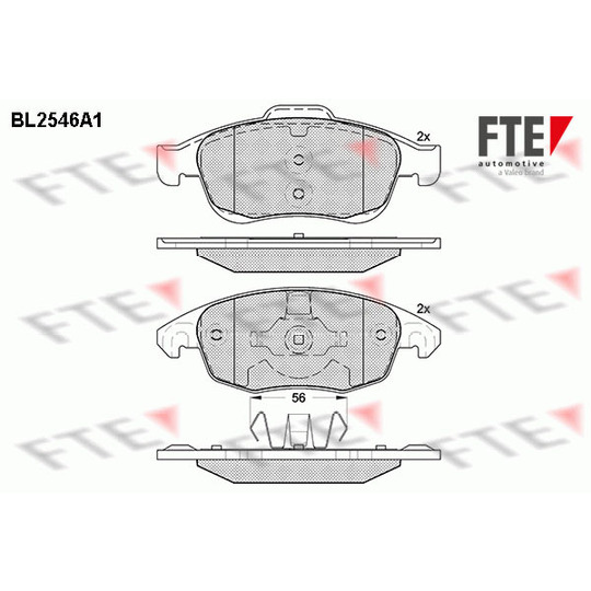 BL2546A1 - Brake Pad Set, disc brake 