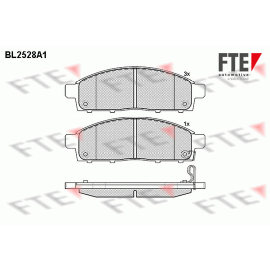BL2528A1 - Brake Pad Set, disc brake 