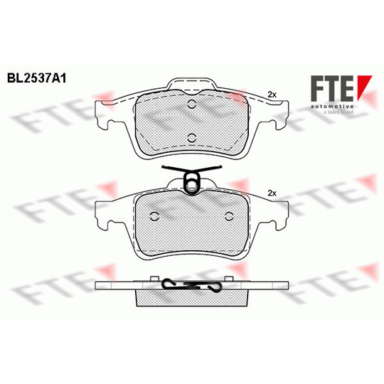 BL2537A1 - Brake Pad Set, disc brake 