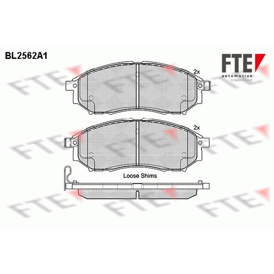 BL2562A1 - Brake Pad Set, disc brake 