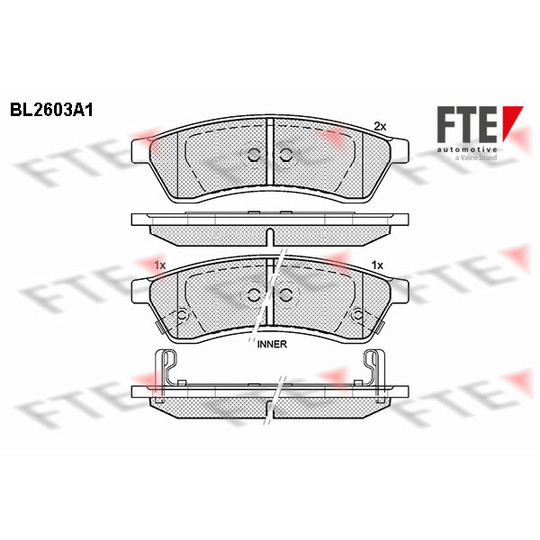 BL2603A1 - Piduriklotsi komplekt, ketaspidur 