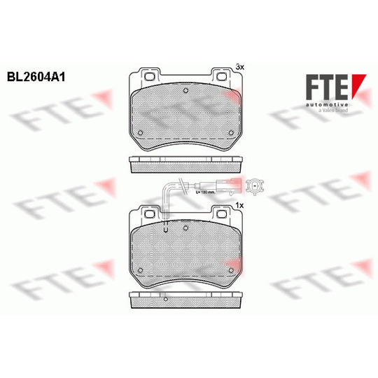 BL2604A1 - Brake Pad Set, disc brake 