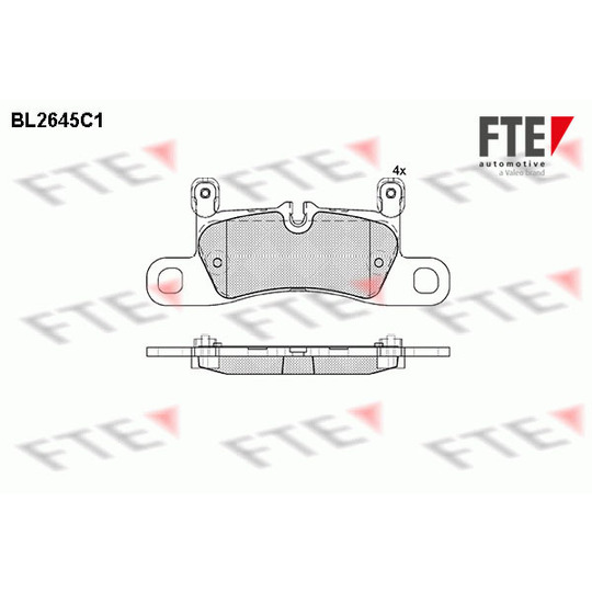 BL2645C1 - Brake Pad Set, disc brake 