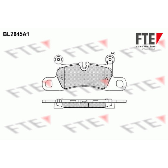 BL2645A1 - Brake Pad Set, disc brake 