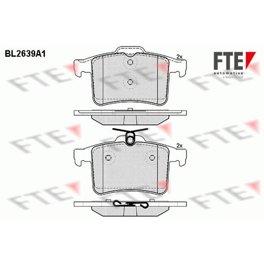 BL2639A1 - Brake Pad Set, disc brake 