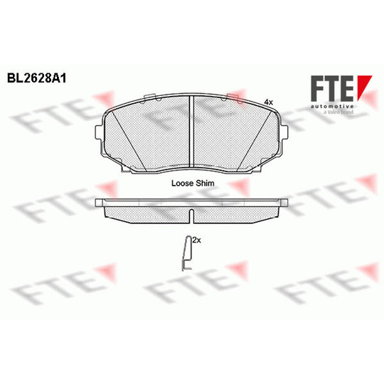 BL2628A1 - Piduriklotsi komplekt, ketaspidur 