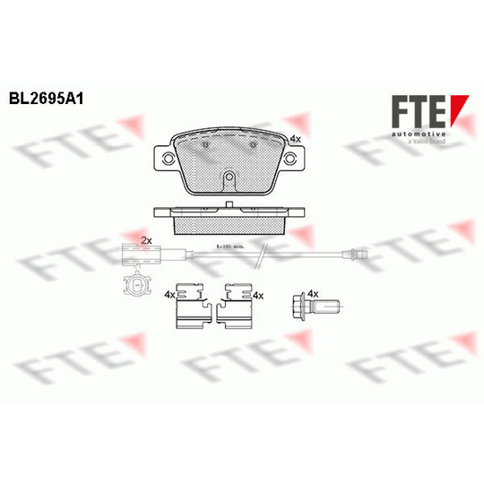 BL2695A1 - Brake Pad Set, disc brake 
