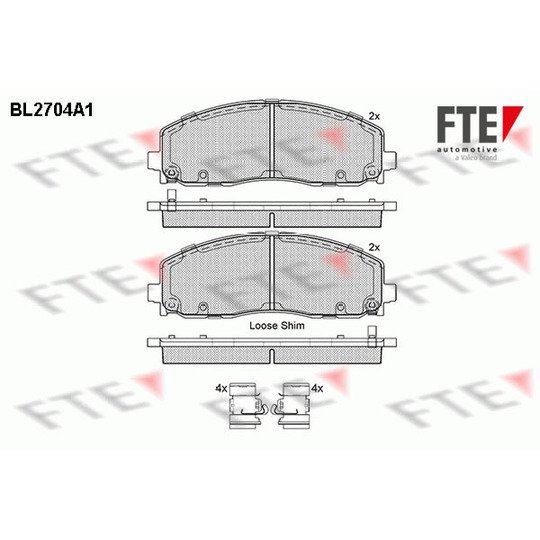 BL2704A1 - Brake Pad Set, disc brake 
