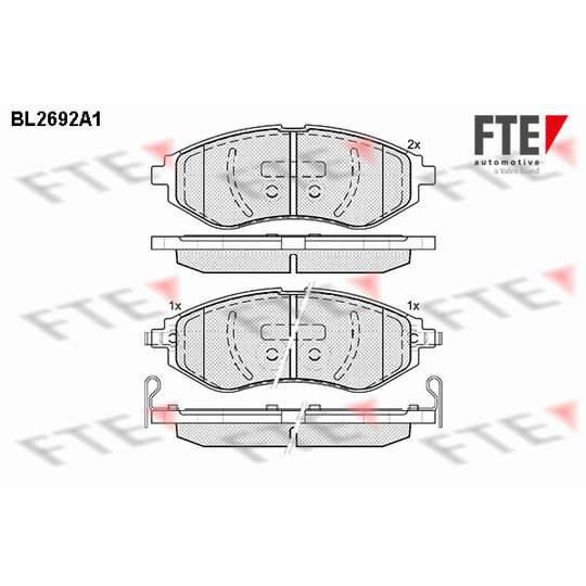 BL2692A1 - Brake Pad Set, disc brake 