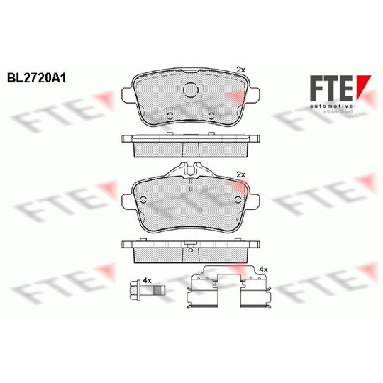 BL2720A1 - Brake Pad Set, disc brake 