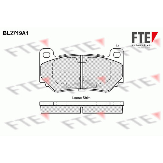 BL2719A1 - Brake Pad Set, disc brake 