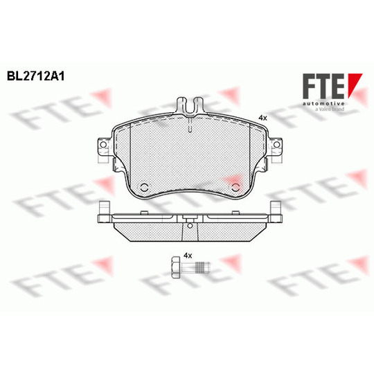 BL2712A1 - Brake Pad Set, disc brake 