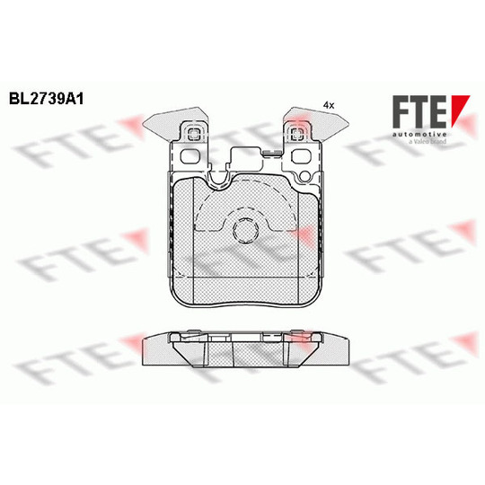 BL2739A1 - Brake Pad Set, disc brake 