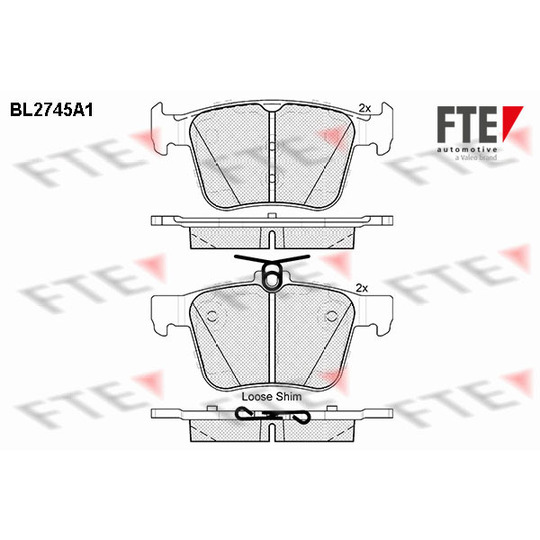 BL2745A1 - Brake Pad Set, disc brake 