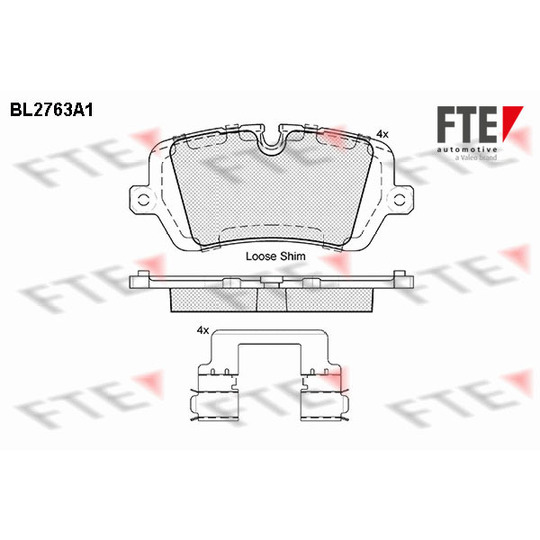 BL2763A1 - Brake Pad Set, disc brake 