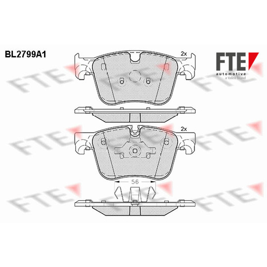BL2799A1 - Brake Pad Set, disc brake 