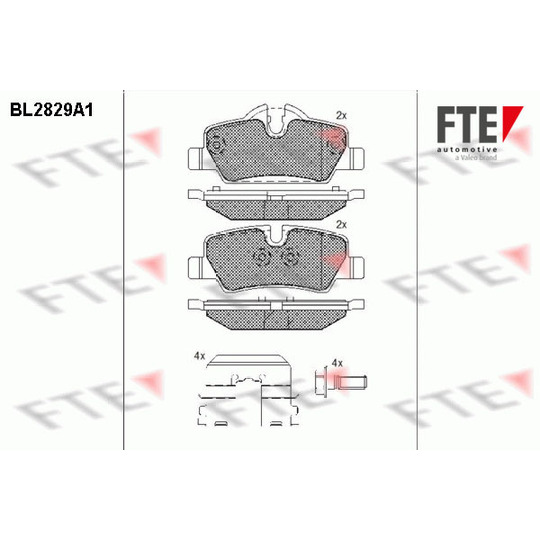 BL2829A1 - Piduriklotsi komplekt, ketaspidur 