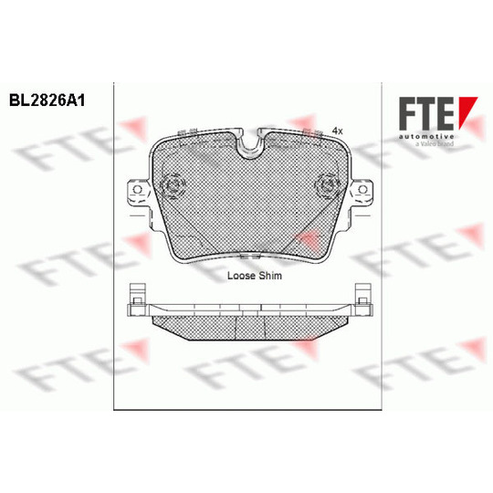 BL2826A1 - Piduriklotsi komplekt, ketaspidur 