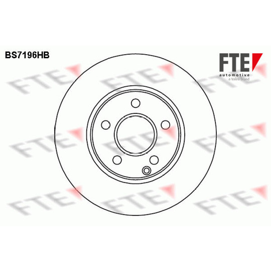 BS7196HB - Brake Disc 