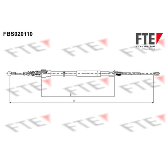 FBS020110 - Cable, parking brake 