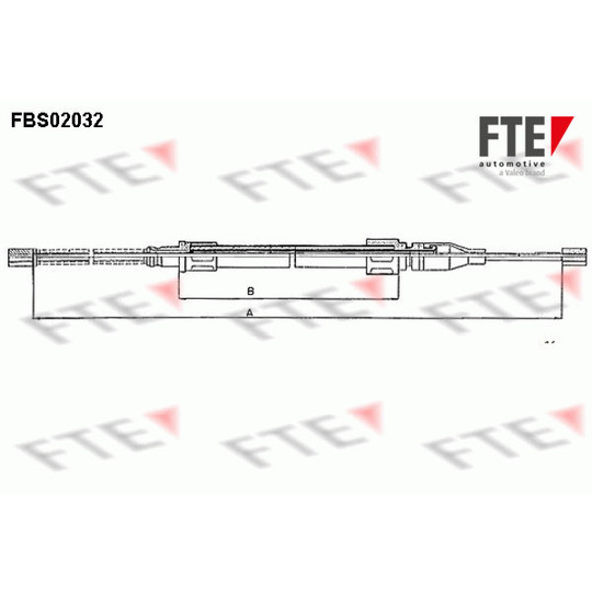 FBS02032 - Cable, parking brake 
