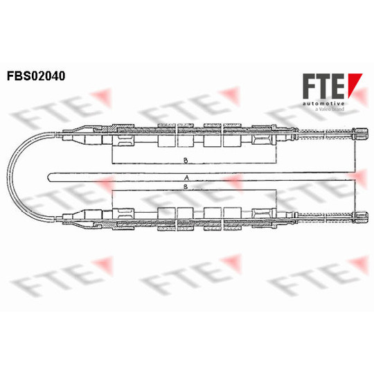 FBS02040 - Cable, parking brake 