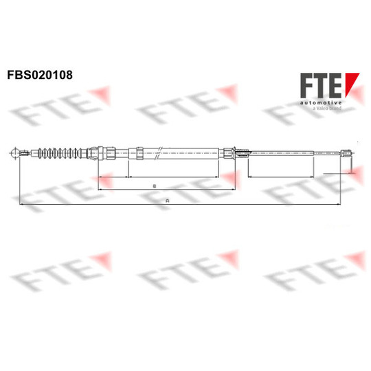FBS020108 - Cable, parking brake 