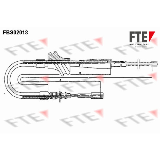 FBS02018 - Cable, parking brake 