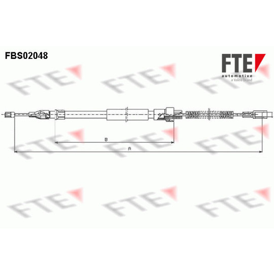 FBS02048 - Cable, parking brake 